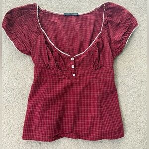 Brandy Melville Blair Plaid Top